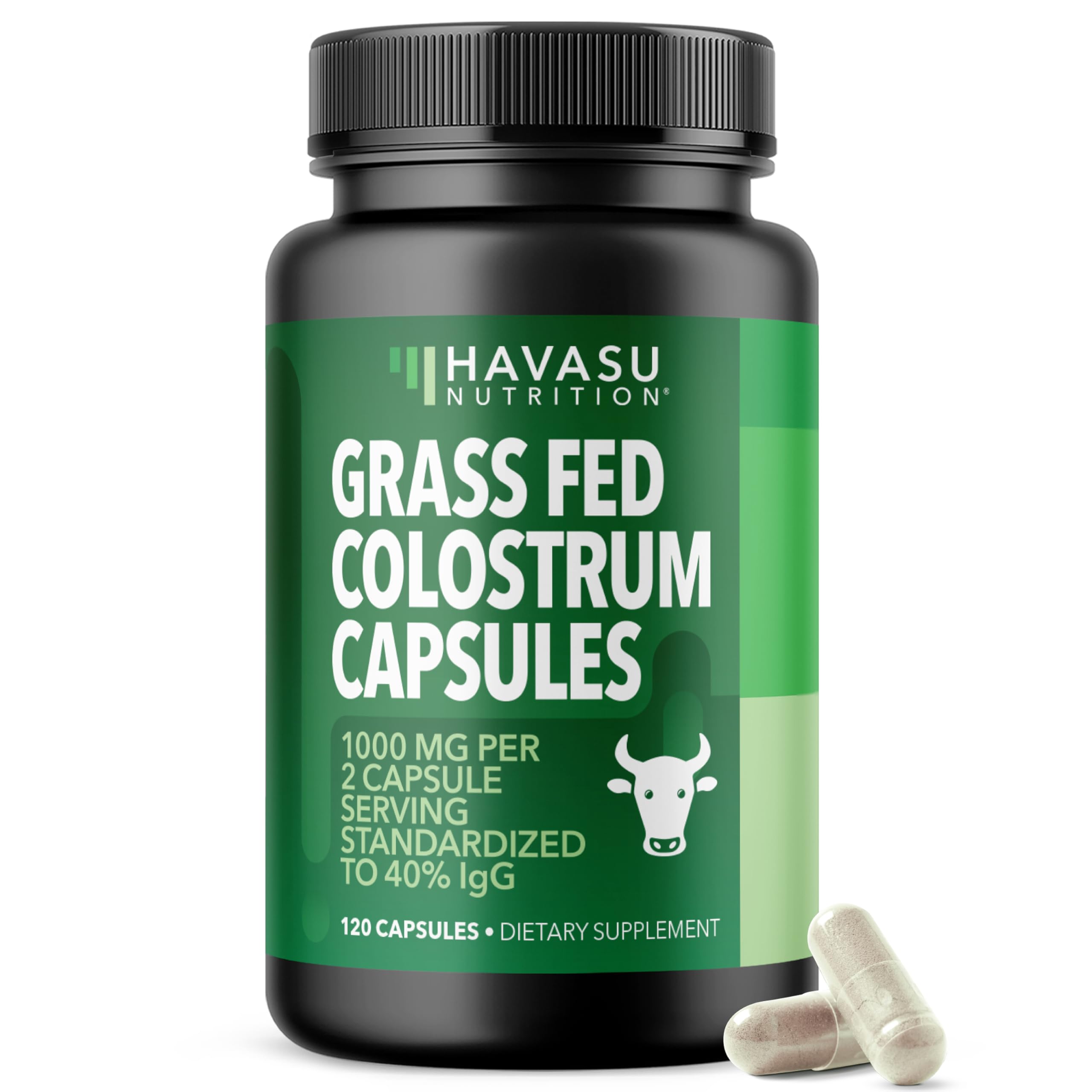 Grass Fed Colostrum Supplement for Immune and Gut Health, 2 Month Supply