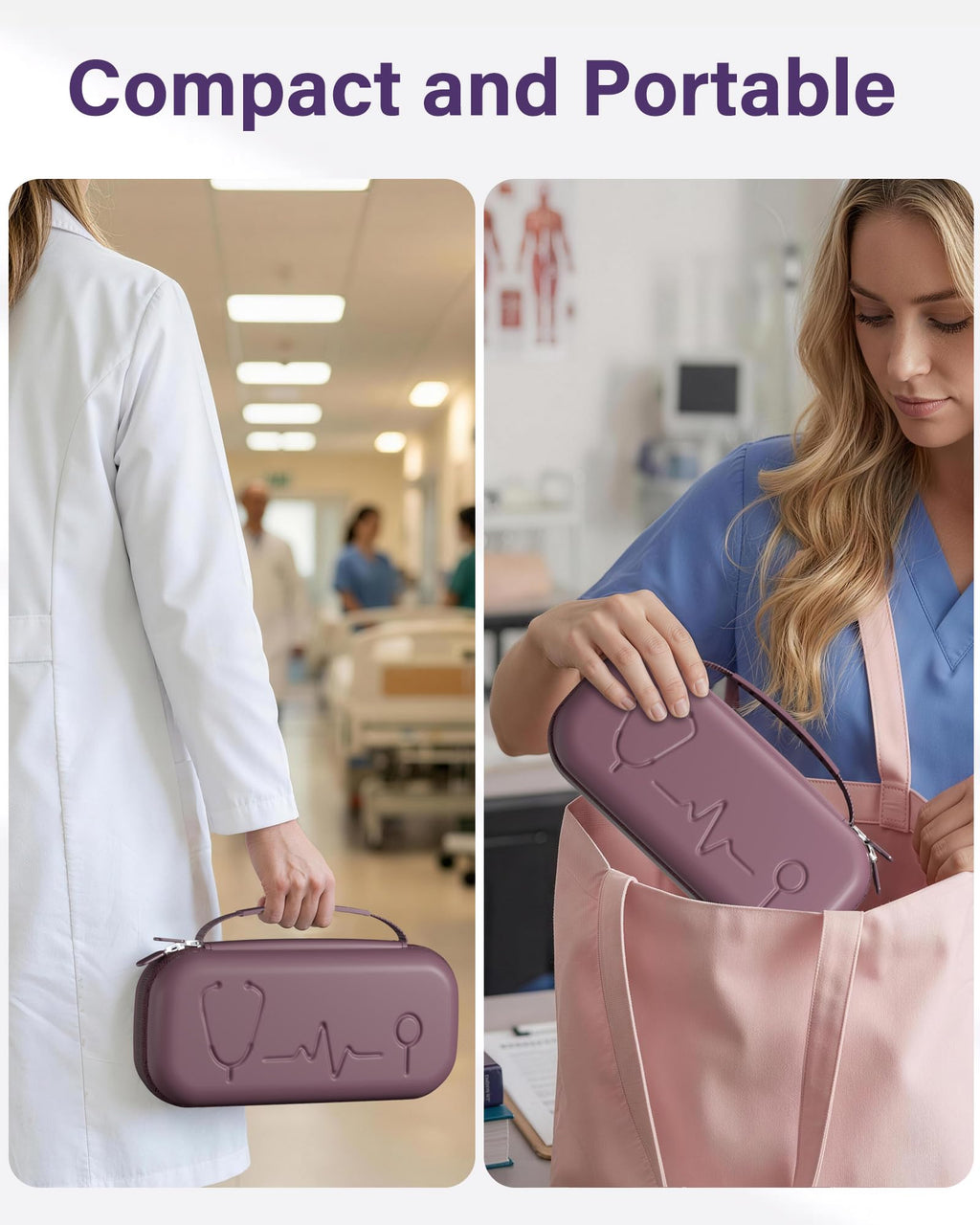 ProCase Stethoscope Case for 3M Littmann Classic III & Cardiology IV -Plum