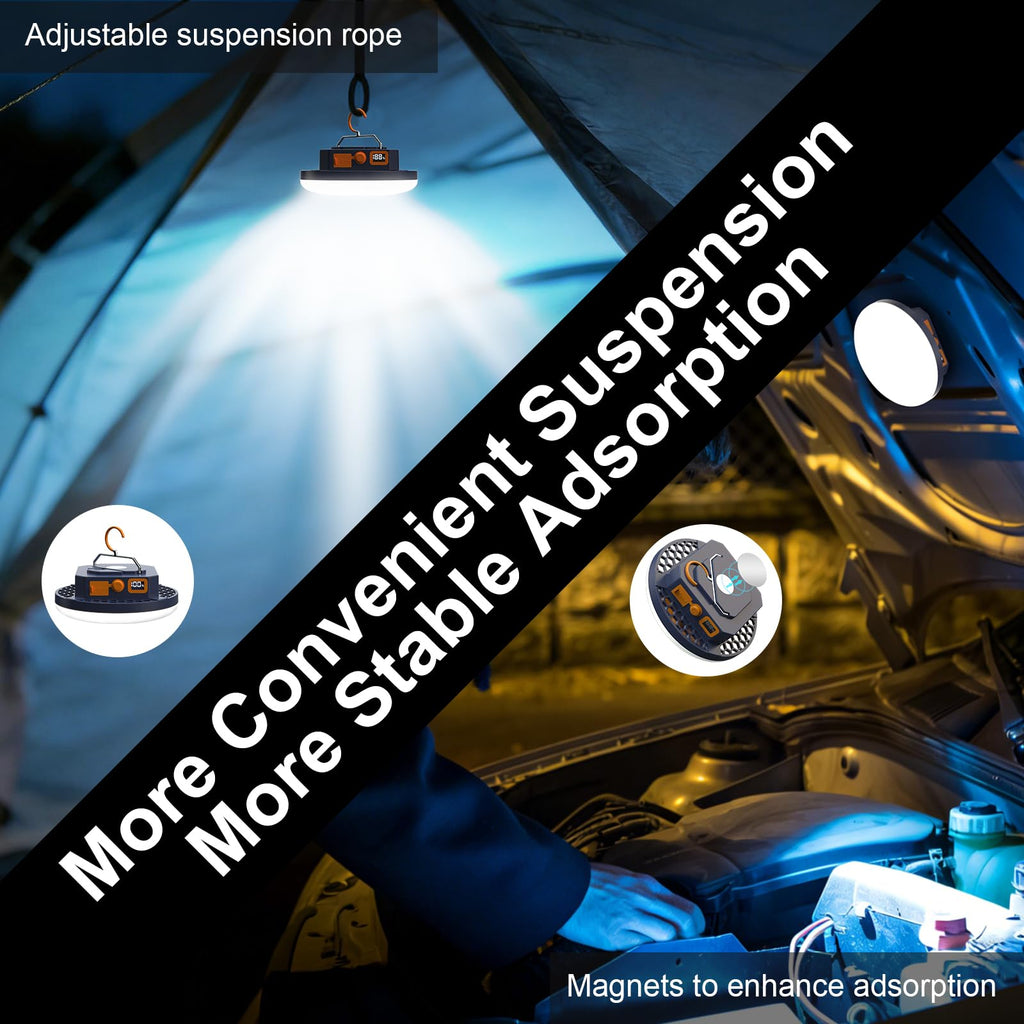 4000LM Flashlight Portable LED Camping Light Tent Lights