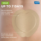 Inspire Sacral Silicone Foam Dressing Large Waterproof Bandages for Wounds, Burns & Bed Sores Safe for Sensitive Skin, Adhesive Pad Sacrum Dressings for Post-Surgery Wound Care (7 x 7 in) (15 Pack)
