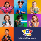 STEAM Life Large Art Easel for Kids, Double-Sided 4In1 Toddler Easel with Rotable Magnetic Chalkboard & White Drawing Board, Height Adjustable with Magnetic Letters & Numbers Gifts for Boys and Girls