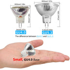 SANSUN 3W MR11 LED Landscape Light Bulbs, Low Voltage 12V 20W Halogen Replacement for Outdoor Landscape Spotlight and Track Light, GU4 Bi-Pin Base, Daylight White 4000K, Non-Dimmable, (Pack of 12)