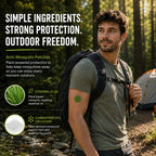 Gentle Patches Natural Essential Oil Outdoor Support - Citronella & Lemongrass Summer Aromatic Patches for Kids and Adults - Plant-Based Protective Shield - 36 Count Travel Essentials for Camping