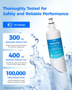 Waterdrop WD-F19C Replacement for GE® RPWFE®, RPWF (Built-in CHIP) Refrigerator Water Filter, Compatible with GFE28GYNFS, GFE28GELDS, PFE28KELDS, PFE28KYNFS, GFD28GELDS, PWE23KELDS, 2 Filters