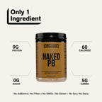 Organic Powdered Peanut Butter from US Farms – Bulk, Only 1 Ingredient - Roasted Peanuts, Vegan, No Additives, Preservative Free, No Salt, No Sugar - 45 Servings