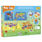Imagimake Mapology USA & World Map Puzzle with Flags, Capitals, Stickers | Educational Toys for Ages 5-7 | Jigsaw Puzzles for Kids Ages 8-10 | Geography Toys for Ages 8-13 | 6 Year Old Boy/Girl Gifts