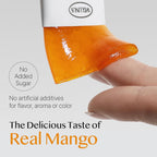 Korean Collagen Jelly Sticks - 25 Mango Flavored Marine Collagen Peptide Snacks for Anti-Aging- Collagen Protein Sugar-Free, Travel Packs for Hair & Nail Strength