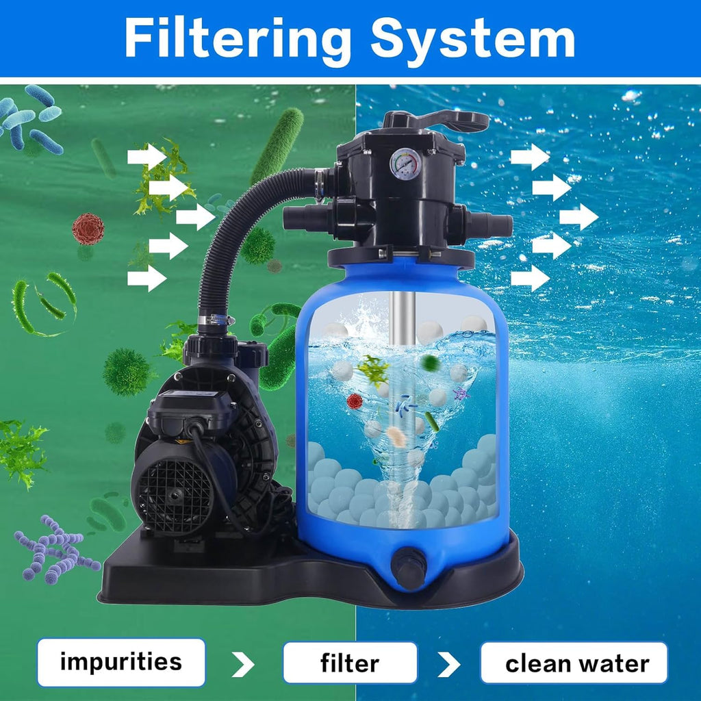 Fwxdbwyl 3.1 Lbs Pool Filter Balls for Sand Filter, Eco-Friendly Filter Balls Replace 100 lbs Pool Filter Sand, Lightweight and Reusable Fiber Ball, Pool Filter Media Balls for Swimming Pool