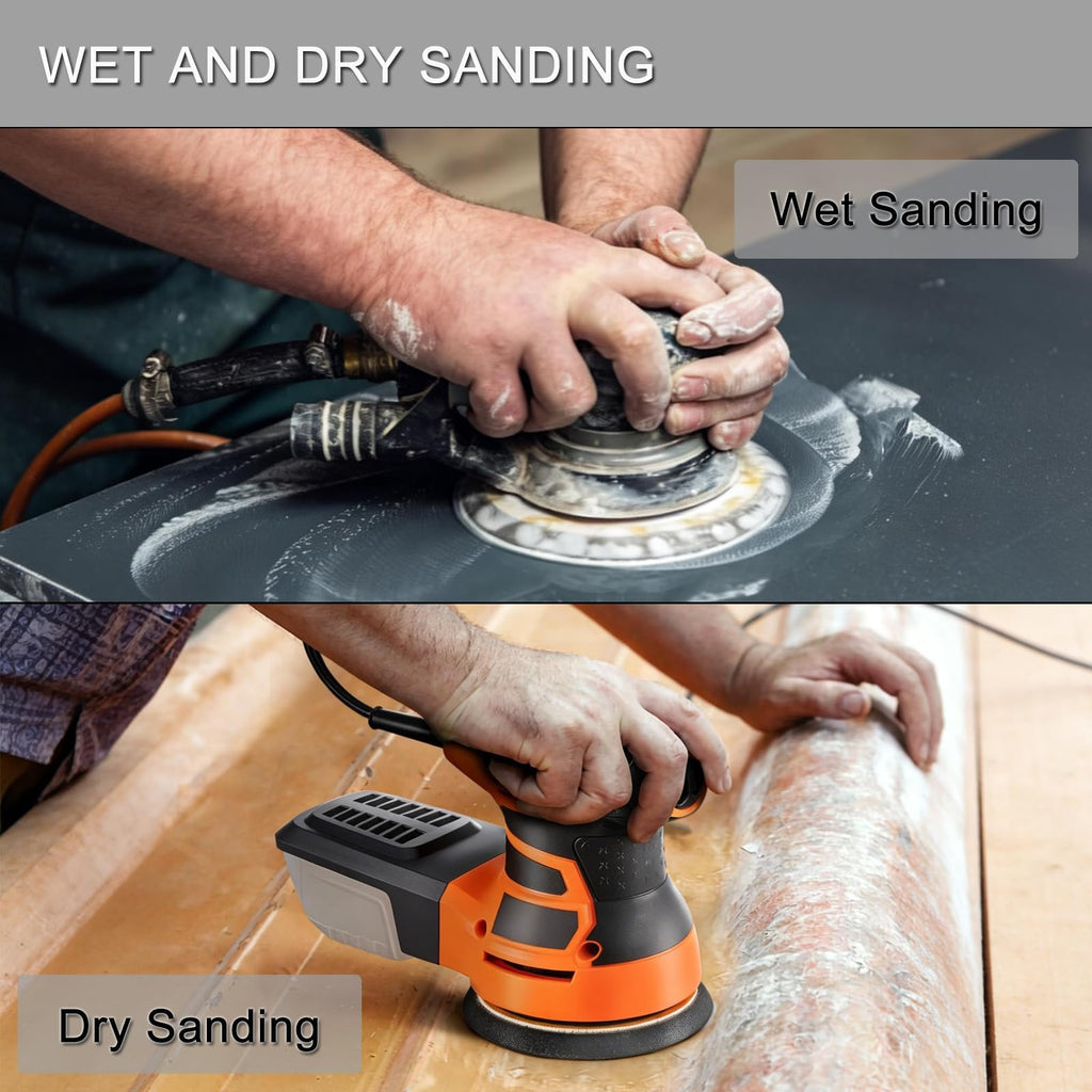6 Inch 50 Pcs Wet Dry Sanding Discs Hook and Loop, 7000 Grit Sandpaper Automotive Wood Metal Polishing & Sanding, Silicon Carbide Sand Paper for Random Orbital Sander (Grit 7000)