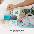 PUL Retainer Cleaner Tablets - Aligner Cleaner for Invisalign and Clear Aligners, Daily Retainer Cleaning Tablets and Denture Cleaner Tablets - Removes Odor, Stains and Plaque - 96 Day Supply