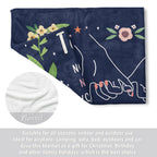 Best Friend Birthday Gifts for Women, Bestie Blanket Blue, 60" x 50"