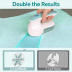 BEAUTURAL Fabric Shaver and Lint Remover, Rechargeable Sweater Defuzzer with 2 Speeds, 1 Replaceable 6-Leaf Blade, Remove Fuzz, Lint Balls, Pills, Bobbles for Clothes and Furniture