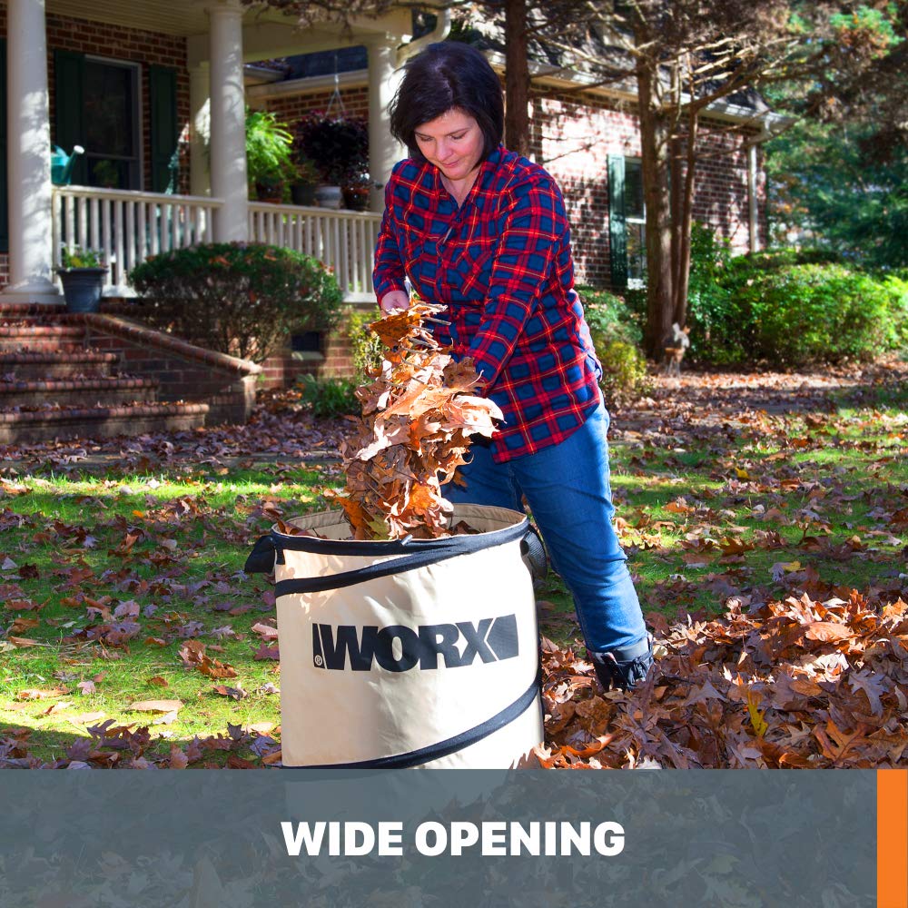 WORX 26 Gallon Collapsible Yard Leaf Collection Bin, WA0030