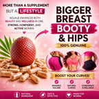 Natural Curves & Hormonal Balance – Aguaje Pills for Women by CurvyFruit – Booty, Hips & Bust Support – 100 Vegan Capsules – Menopause Relief – Made in Peru