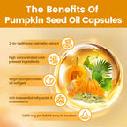 VivoNu Pumpkin Seed Oil with Saw Palmetto Capsules | Cold Pressed, Pure Virgin Oil, Essential Fatty Acids & Phytosterols | 300 SoftgelsSupports Hair, Urinary, Bladder & Prostate Health | Non-GMO