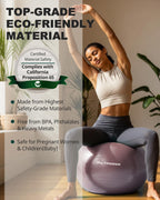 Trideer Exercise Ball Yoga Ball ��� Office Seating & Balance Ball Chair, Stability Ball for Pilates, Physical Therapy,Core Training & Balance Improvement & Stretching