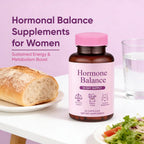 Qiuumey Hormone Balance for Women | Dietary Supplement, Supports Healthy Cortisol Levels & Stress Relief | Mood, Sleep, Energy | Ashwagandha, Ginseng, Maca | 60 Capsules