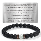 TOLOWOBK Sobriety Gifts for Men Women Sober Anniversary Month & Year NA Recovery Addiction Gifts Alcoholics Anonymous Milestone AA Cards Beaded Bracelets Valentines Day Easter Christmas Gifts for Him