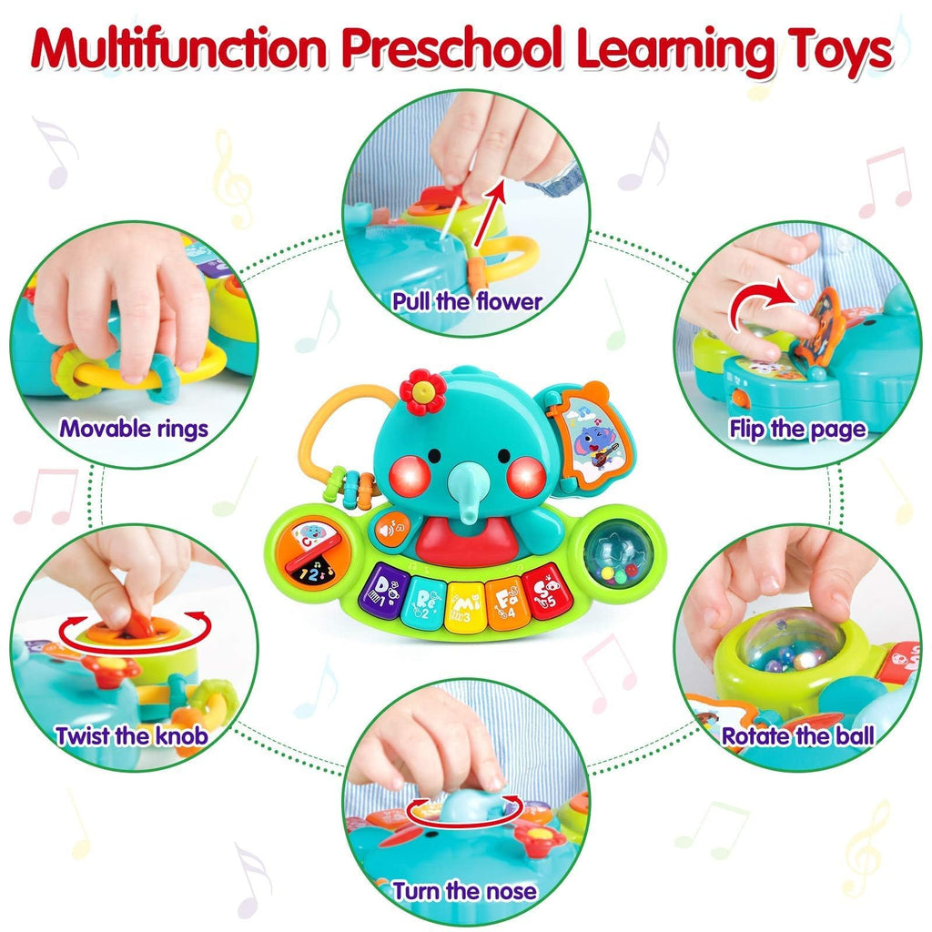 Baby Piano Toy 6 to 12 Months Light Up Music Baby Toys for 0 6 9 12 18 Months Early Learning Educational Piano Keyboard Infant Babies Girl Toy 1 Year Old Boy Girls Gift
