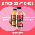 Protein2o 2-in-1 Clear Whey Protein & Electrolyte Beverage, 20g Protein, Gluten-Free, Keto, 16.9 fl oz Bottles (12 Count Variety Pack)