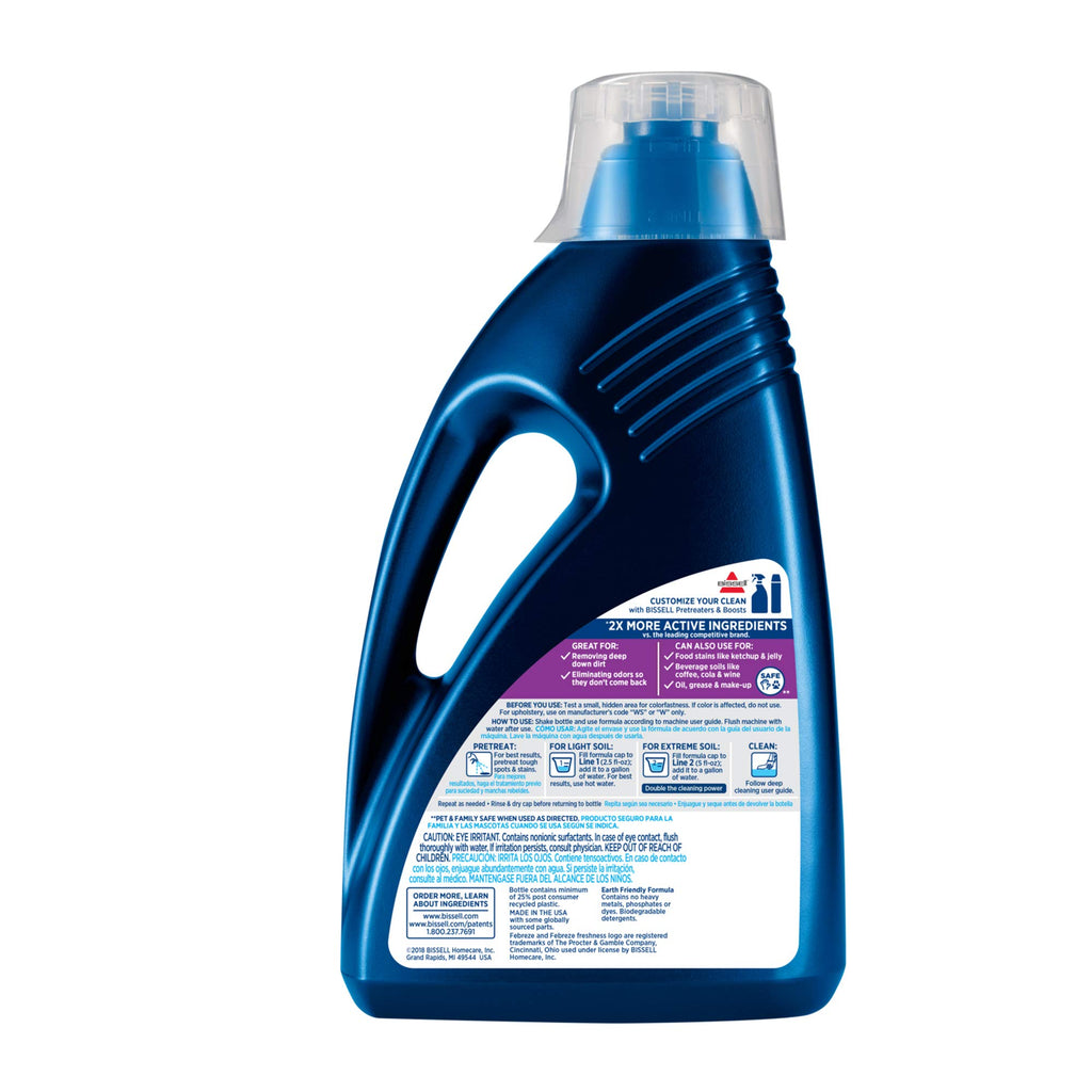 Bissell DeepClean + Refresh with Febreze Freshness Spring & Renewal Formula,1052A,60 Ounces,(Pack of 2)