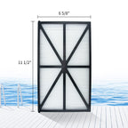 GARINOM Pool Replacement Filter Panels Compatible with Hayward Tiger Shark Pool Vacuum RCX70101 (2)