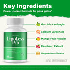 IDEAL PERFORMANCE Lipoless Capsules, LipoLess Advance Supplement Pills - Maximum Strength, All Natural Keto Capsule to Sustain Active Lifestyle, Official Lipo Less for Overall Health Reviews (2 Pack)