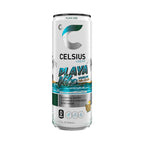 CELSIUS PLAYA VIBE Sparkling Pina Colada, Sugar Free Energy Drink, 12 Fl Oz (Pack of 12)