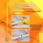 22Qt(5.5 Gallon) Floor Cleaning Mop Bucket with Wringer and Cotton Mop