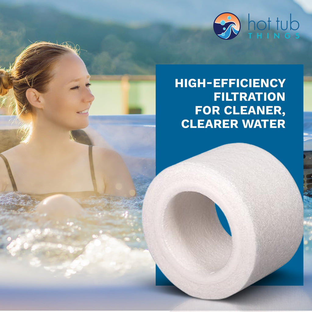 Hot Tub Things Replacement Filter Cartridge for Sundance Spas 6540-502 (2002–2024), MicroClean Technology, Captures Oils & Fine Debris, Tool-Free Replacement Every 3-4 Months, Spa Filter Cartridges