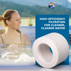Hot Tub Things Replacement Filter Cartridge for Sundance Spas 6540-502 (2002–2024), MicroClean Technology, Captures Oils & Fine Debris, Tool-Free Replacement Every 3-4 Months, Spa Filter Cartridges