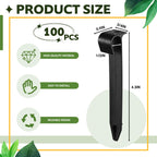 Pangda 120 Pack Irrigation Stakes 1/2 Inch Tubing, Drip Anchor for Garden