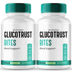 Gluco Trust Bites Capsules, Official Gluco Trust Bites Blood Support Supplement Pills, Maximum Strength, Natural Healthy Circulation & Stable Levels, Advanced Formula Reviews (2 Pack)
