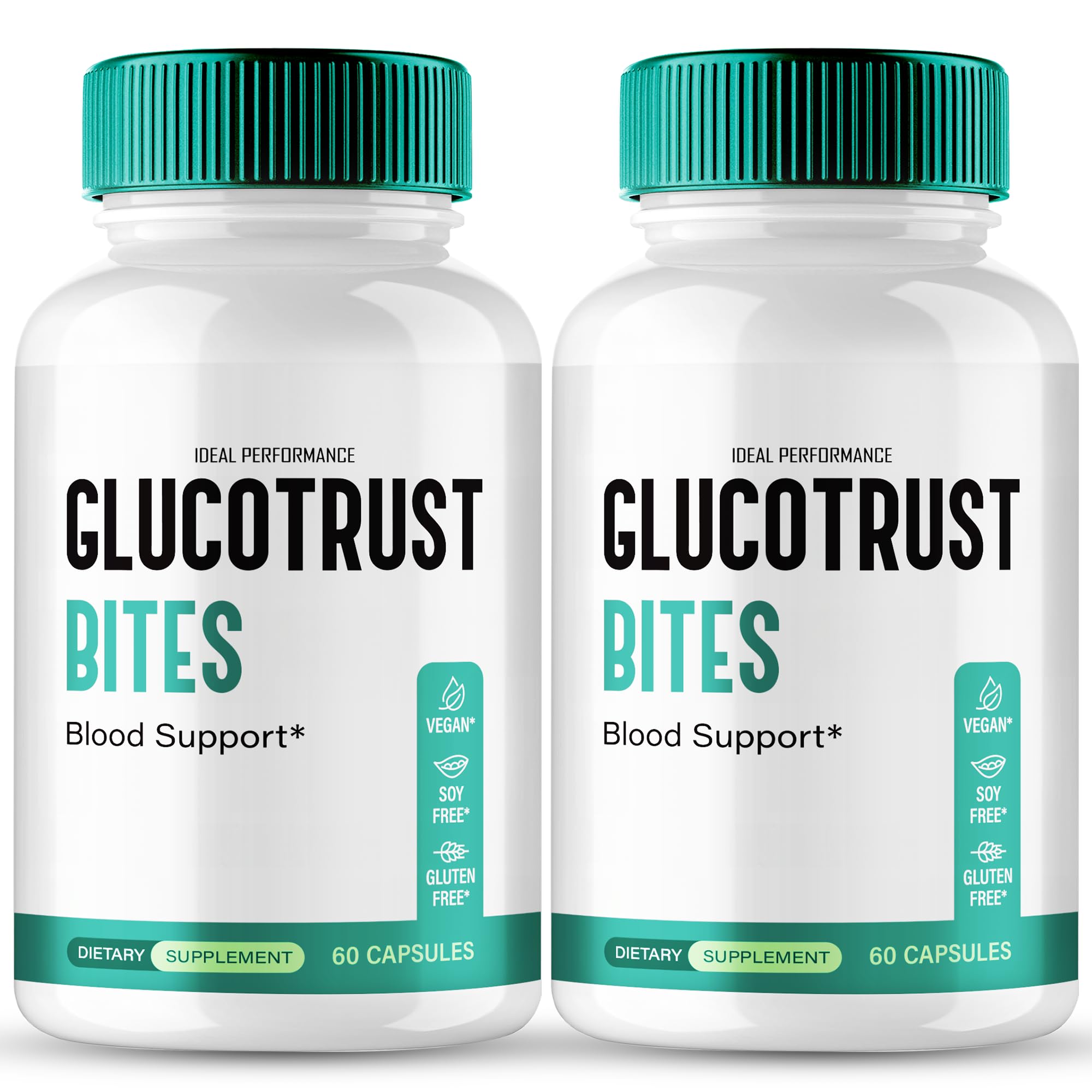 Gluco Trust Bites Capsules, Official Gluco Trust Bites Blood Support Supplement Pills, Maximum Strength, Natural Healthy Circulation & Stable Levels, Advanced Formula Reviews (2 Pack)