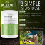 Green Rush Nutrients Organic Veg to Harvest Double Pack – Indoor & Outdoor Fertilizer for Leafy Greens, Vegetables, Herbs & More – Grow & Bloom Combo (500g - 4 Plants)