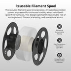 ANYCUBIC PETG Filament 1.75mm, 3D Printer Filament, Dimensional Accuracy +/- 0.02mm, Exceptional Toughness, Print with Most FDM 3D Printers, 1KG Reusable Spool, 2KG Black+White