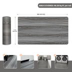 auxua Wood Grain Peel and Stick Floor Tiles – 11.8” Width, Full Roll Length of 590" – Versatile Design for Any Space, Light Color Self Adhesive Vinyl Flooring, Waterproof and Non-Slip Features