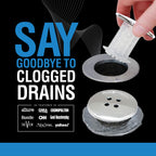 TubShroom Bathtub Drain Protector and Hair Catcher - 2 Pack, Chrome - Fits 1.5" - 1.75" Bathtub and Shower Drains