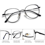 SOJOS Cat Eye Blue Light Blocking Glasses for Woman Hipster Metal Frame Womens Eyeglasses She Young SJ5027, Black Frame/Anti-Blue Light Lens