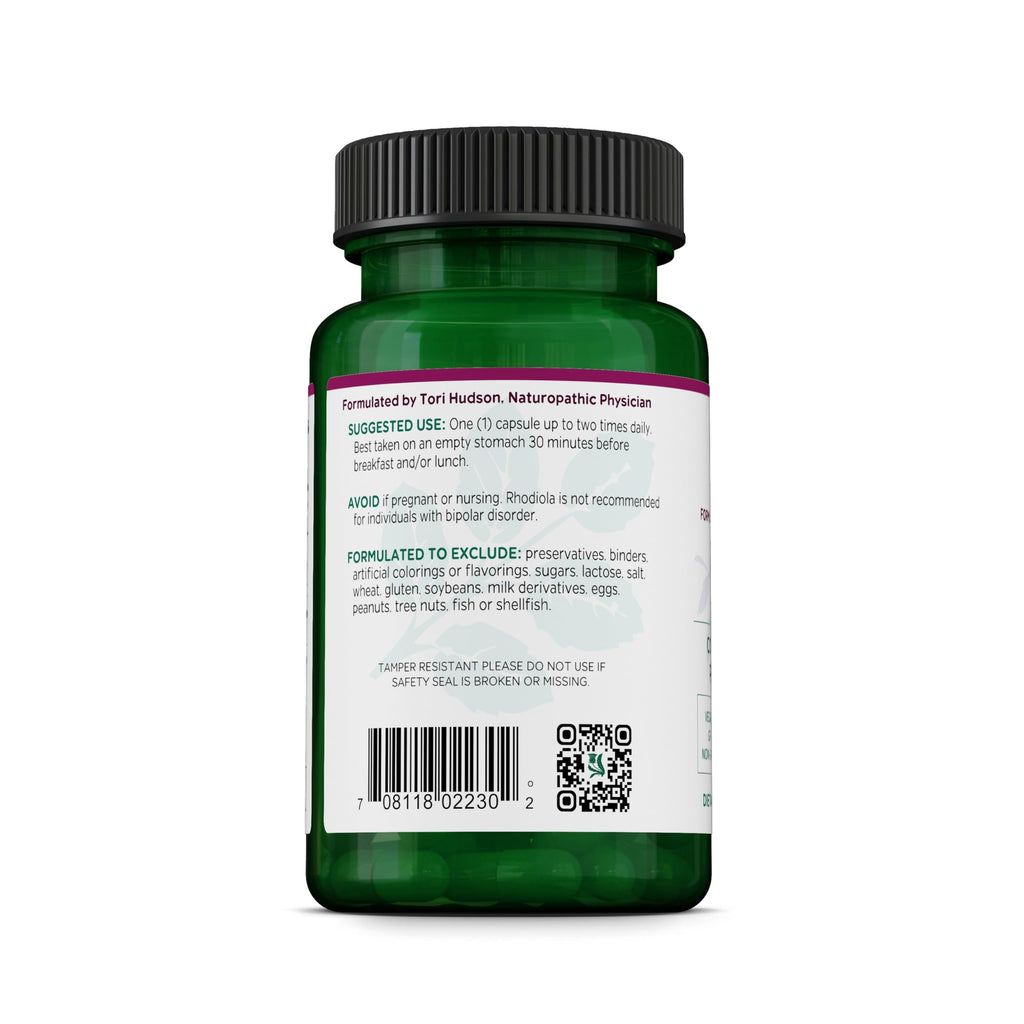 Vitanica Rhodiola Rosea Root Extract 200mg, Dr. Formulated, 3% Rosavins & 1% Salidroside, Rhodiola Root 85mg, Vegan, 60 Capsules
