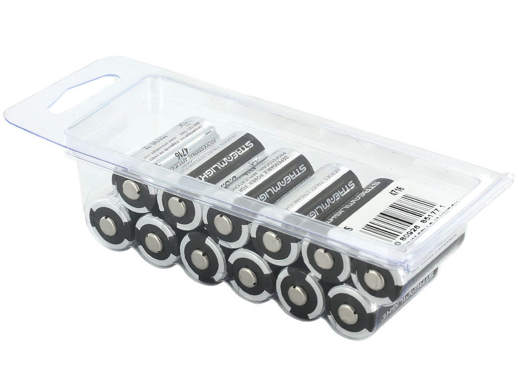 Streamlight 85177 CR123A Lithium Batteries, 3 V, 12 Count