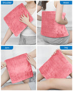 RENPHO Electric Heating pad for Back, Fathers Day Dad Gifts & Birthday Gifts for Women, Heating Pads for Neck and Shoulder, FSA Eligible HSA Store, Auto-Off, ETL Certified, Extra Large 12"x24" Pink