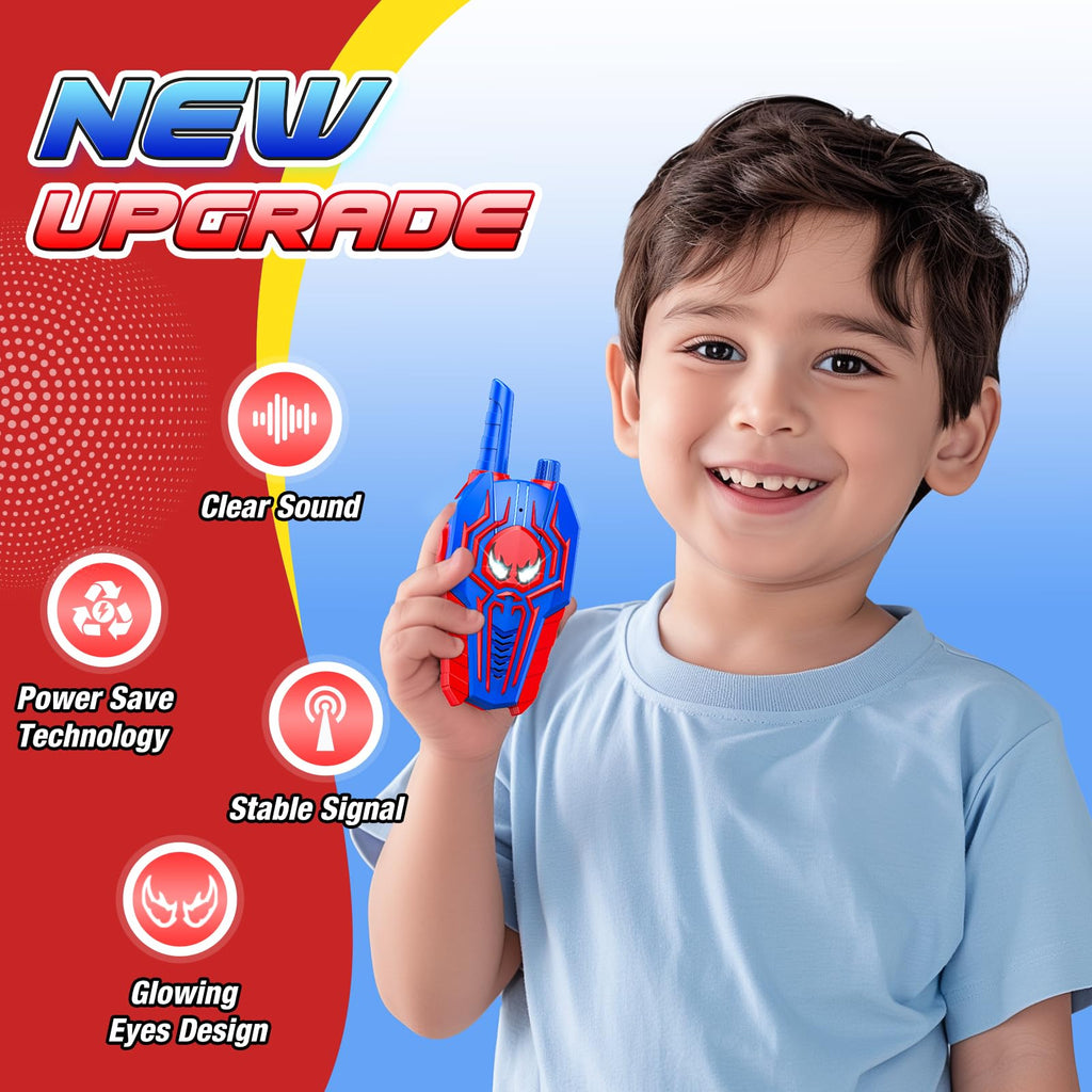 Cool Walkie Talkies for Boys Kids: Gifts Toys for 3 4 5 6 7 8 Year Old Boys Ages 5-7 Kids Walkie Talkies 2 Pack Outdoor Hiking Toy Age 3-8 Year Old Boy Girl Birthday Gifts