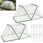 2 Pcs Foldable Garden Row Accelerator Plants Cover-31.9" x 12.2" x 14.1"