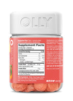 OLLY Probiotic + Prebiotic Gummy, Digestive Support and Gut Health, 500 Million CFUs, Fiber, Adult Chewable Supplement for Men and Women, Peach, 30 Day Supply - 30 Count (Pack of 12)