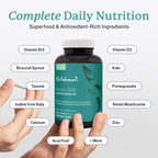 Dr. Fuhrman 2 Month Supply Multivitamin for Men + D3 Vitamin for Immune Support | Vegan Formula Womens Multivitamin with B12 & Zinc | Whole Food multivitamin with 17 Fruits & Veggies