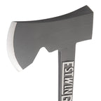 ESTWING Camper's Axe - 14" USA Made Black Hatchet with Tent Stake Puller & Hi-Vis Orange Shock Reduction Grip - EO-25A