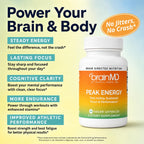 BrainMD Peak Energy ATP Supplement, 30 Capsules