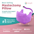 Zomaple Post Mastectomy Pillow Post Surgery – Post-Op Essentials, Breast Augmentation/Reduction & Mastectomy Recovery Supplies – Washable Cover for Comfort & Support