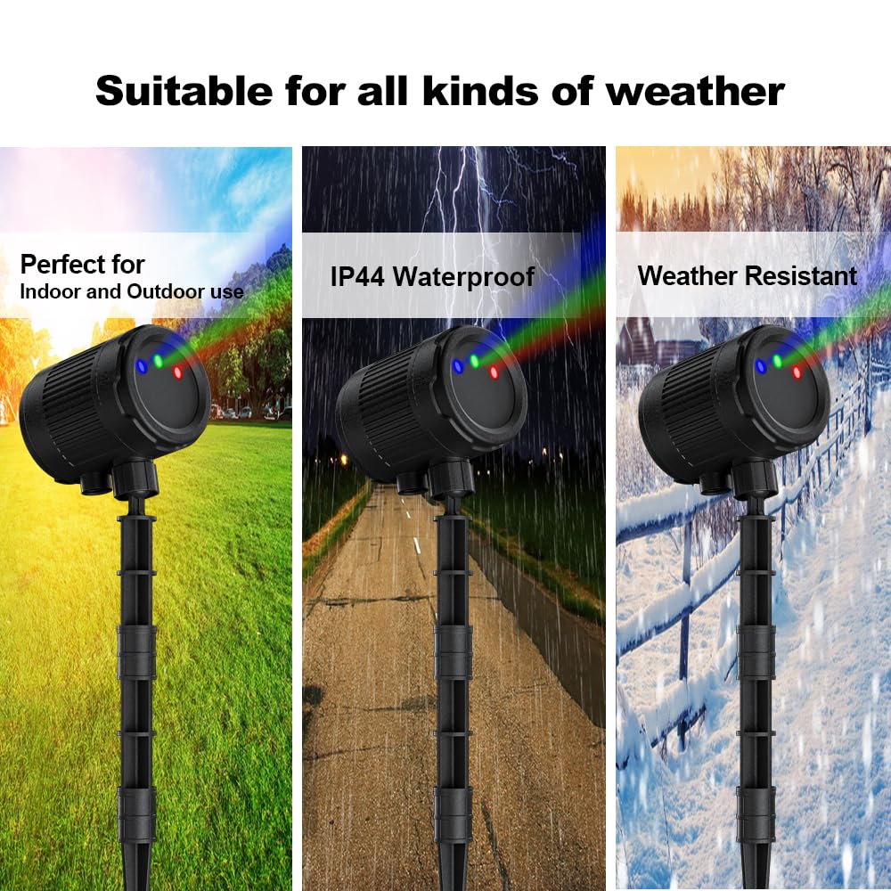 Laser Christmas Projector Lights Outdoor, Firefly Light Show for Trees